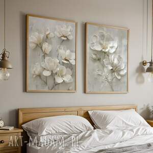 zestaw plakatów 2cz 40x50 cm kwiaty set246, plakaty natura na scianę