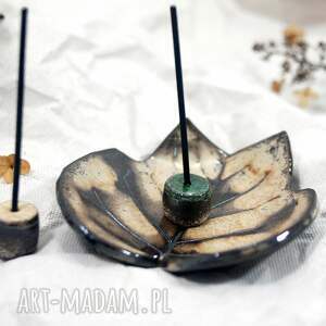 handmade ceramika ceramiczna miseczka na kadzidełko, biżuterię, świeczkę