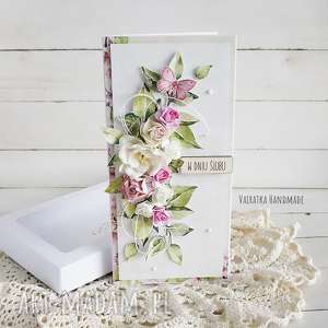 handmade scrapbooking kartki kartka ślubna w pudełku, 503