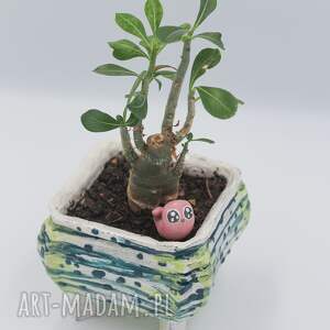 glizdka ceramiczny robaczek do doniczki ceramiczna mini figurka dla roślin