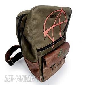 plecak anarchia brezent skóra samolotowy bagaż podręczny męski unisex
