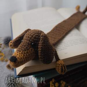 Zakładka do Książki CZEKOLADOWY JAMNIK, pies, jamniczek