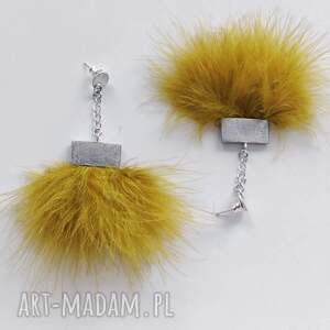 PIÓRKO kolczyki, alpaka, piórka, zmatowione