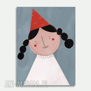 muki design plakat pajacyk A4 dziecięcy dla dziecka skandynawski pajacykiem