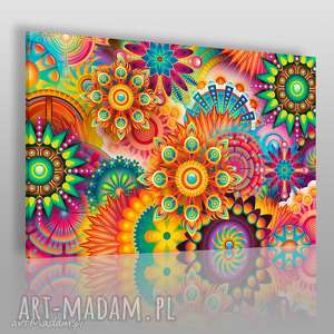 obraz na płótnie - fraktale kolorowy barwny - VAKU DSGN dom obrazy