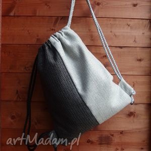 handmade bbag plecak miejski jodełka