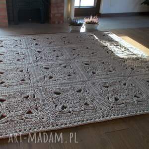 komplet dywanów ornament, zamówienie specjalne dywan ze sznurka