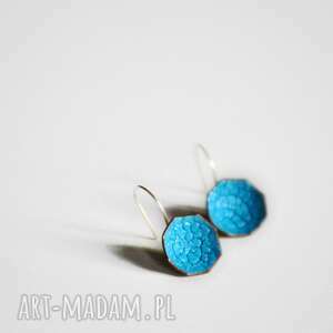 mini - blue, srebro emalia, miedź, rękodzieło, metaloplastyka