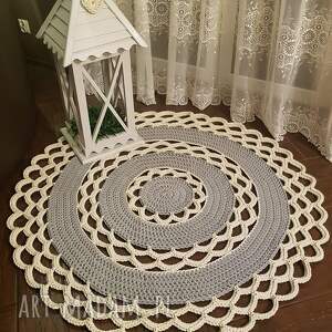 dywan ze sznurka bawełnianego okrągły 140cm