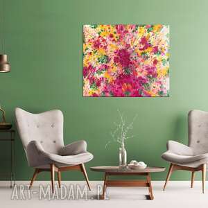 kolorowy obraz abstrakcyjny - spring explosion 50x60cm