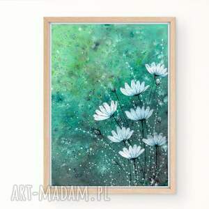 oryginalna akwarela A4. kwiaty - Obrazy