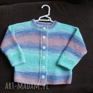 bawełniany sweterek fantazyjny rękodzieło włóczka niemowlę