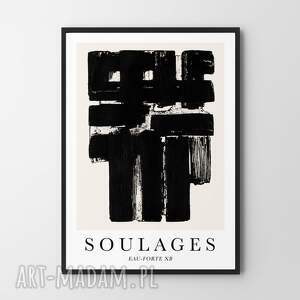 plakaty plakat soulages eau - forte xb - format a4