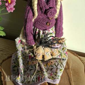 Anioł stróż lawendowy handmade - dekoracja domu i prezent