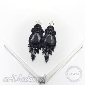 kolczyki soutache licira black - Kavrila