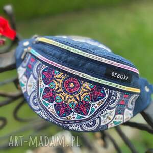 nerka beboki blue mandale miniportfel gratis, unikatowa torebka slow fashion