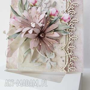 handmade scrapbooking kartki z życzeniami w pudełku