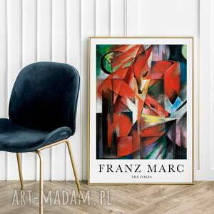 plakaty plakat franz marc the foxes - plakat 40x50 cm