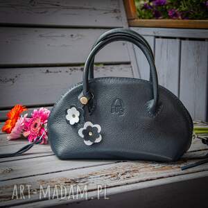 Mała skórzana torebka na ukos od LadyBuQ Art, etui na telefon