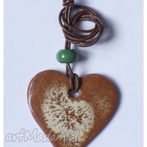 handmade wisiorki wisior ceramiczny piernikowe serce