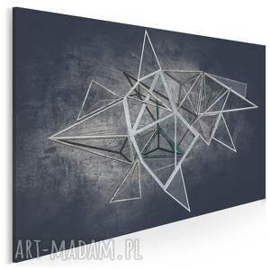 obraz na płótnie - loft geometryczny figury abstrakcja 70x50 cm 60601