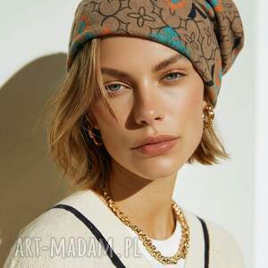 Czapka damska wiosenna na podszewce rozmiar uniwersalny