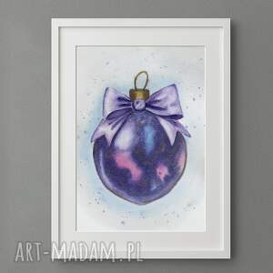 pomysł na prezent święta Akwarela A5 Bombka choinkowa