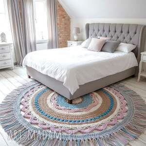 dywan boho ze sznurka bawełnianego 155cm