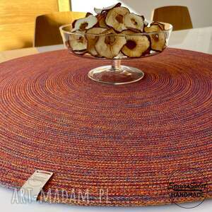 podkładka ze sznurka pod talerz, mata na stół, serweta, dekoracja