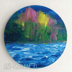 na magnes, kolorowy, na lodówkę, krajobraz