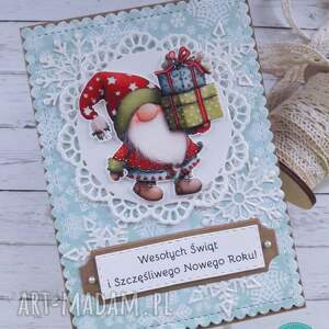 prezent Kartka świąteczna z gnomem 2