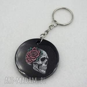 z czaszką brelok print goth 005, brelok, gotycki