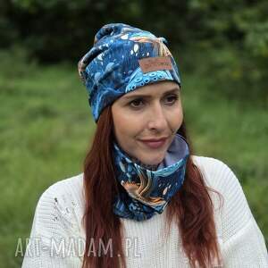 czapka w grzybki bawełniana, bawełna, muchomorki, beanie