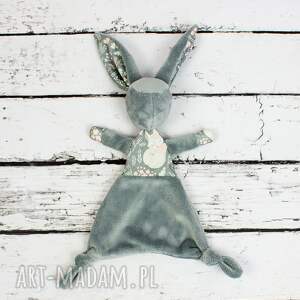 ręcznie wykonane maskotki luluś królik - dla niemowląt śpiący lisek