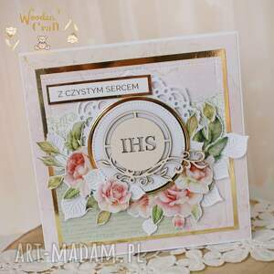 Kartka komunijna do koperty, Pamiątka Komunii, prezent