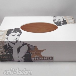 handmade pudełka chustecznik audrey hepburn