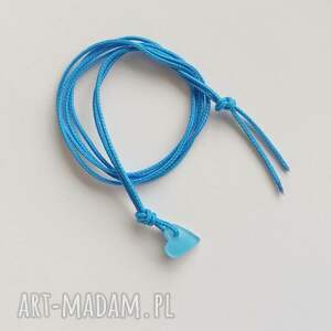 wisiorki serduszko bransoletka, sznurek, tworzywo sztuczne