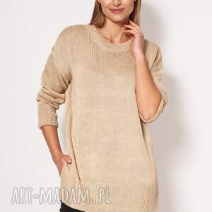 handmade swetry dzianinowa bluza - swe303 beż mkm