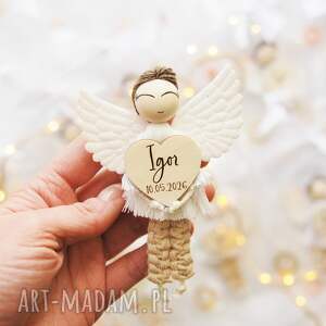 Prezent Podziękowanie dla gości - aniołek chłopiec | Zawieszka