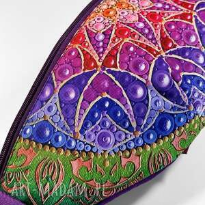 Kolorowa nerka z mandalą - prezent torebka