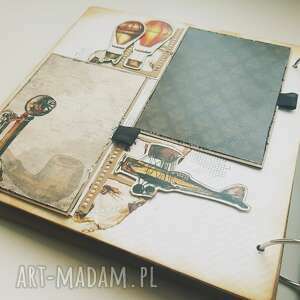 handmade scrapbooking albumy album vintage w męskim stylu