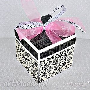 handmade scrapbooking kartki elegancki box ślubny