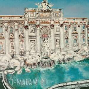 obraz akrylowy fontanna do trevi rzym, przyroda natura