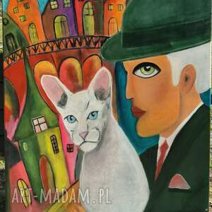 Prezent Po tej samej stronie światła obraz akrylowy 80x100, portret