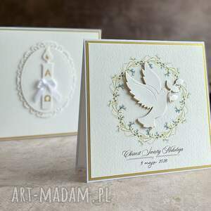 scrapbooking kartki pamiątka chrztu, kartka z pudełkiem i kopertą 72, chrzest