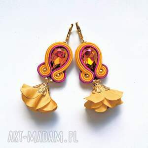 sweet plum kolczyki sutasz haft ręczny