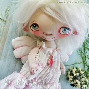 aniołek e-piet artystyczna lalka kolekcjonerska - ręcznie szyta i malowana