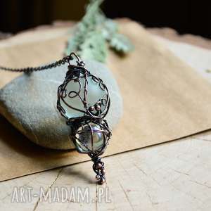 amulet - naszyjnik z wisiorem w stylu hippie/boho, biżuteria miedzi