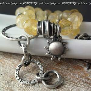 handmade always sunny bransoletka z cytrynu i srebra