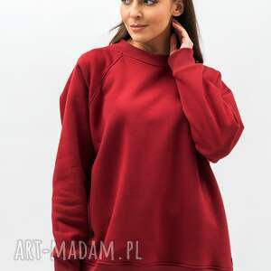 BASIC - SEDA BORDO, damska, ciepła bluza
